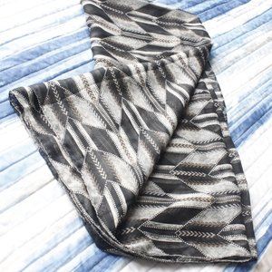 Black Chevron Scarf